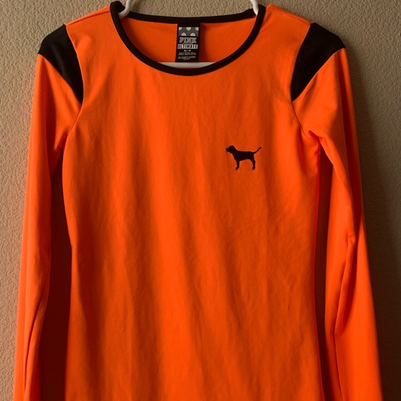 Victoria Secret PINK Ultimate Tee Neon Orange XS - Picture 1 of 4